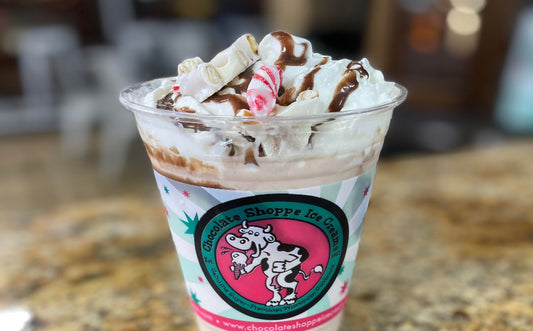 Brownie batter milkshake dessert