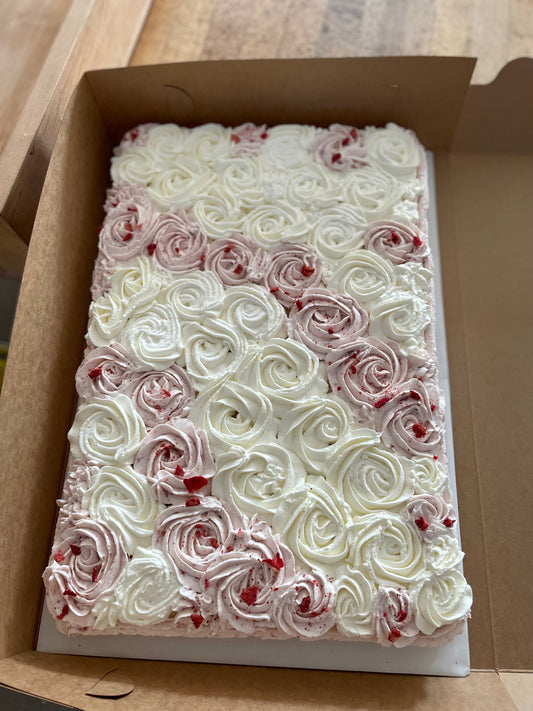 Strawberry Chantilly Sheet Cake