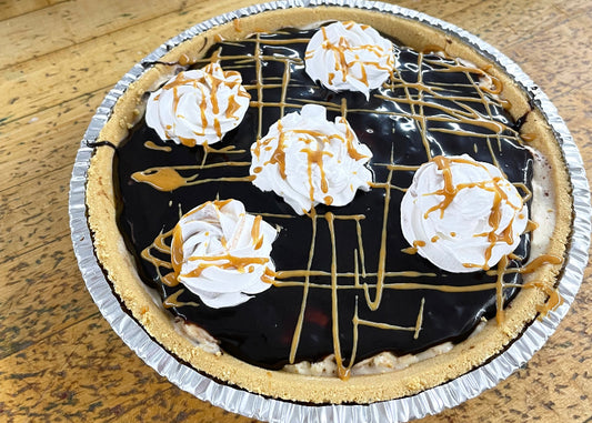 Peanut butter chocolate ice cream pie