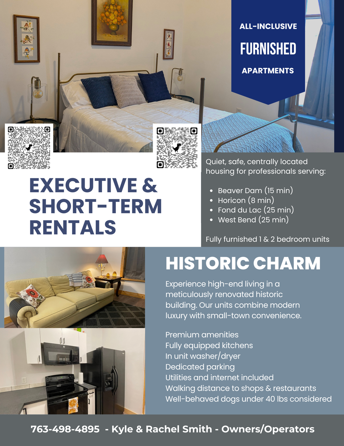 Corporate Housing & Furnished Executive Apartments in Mayville, Wisconsin