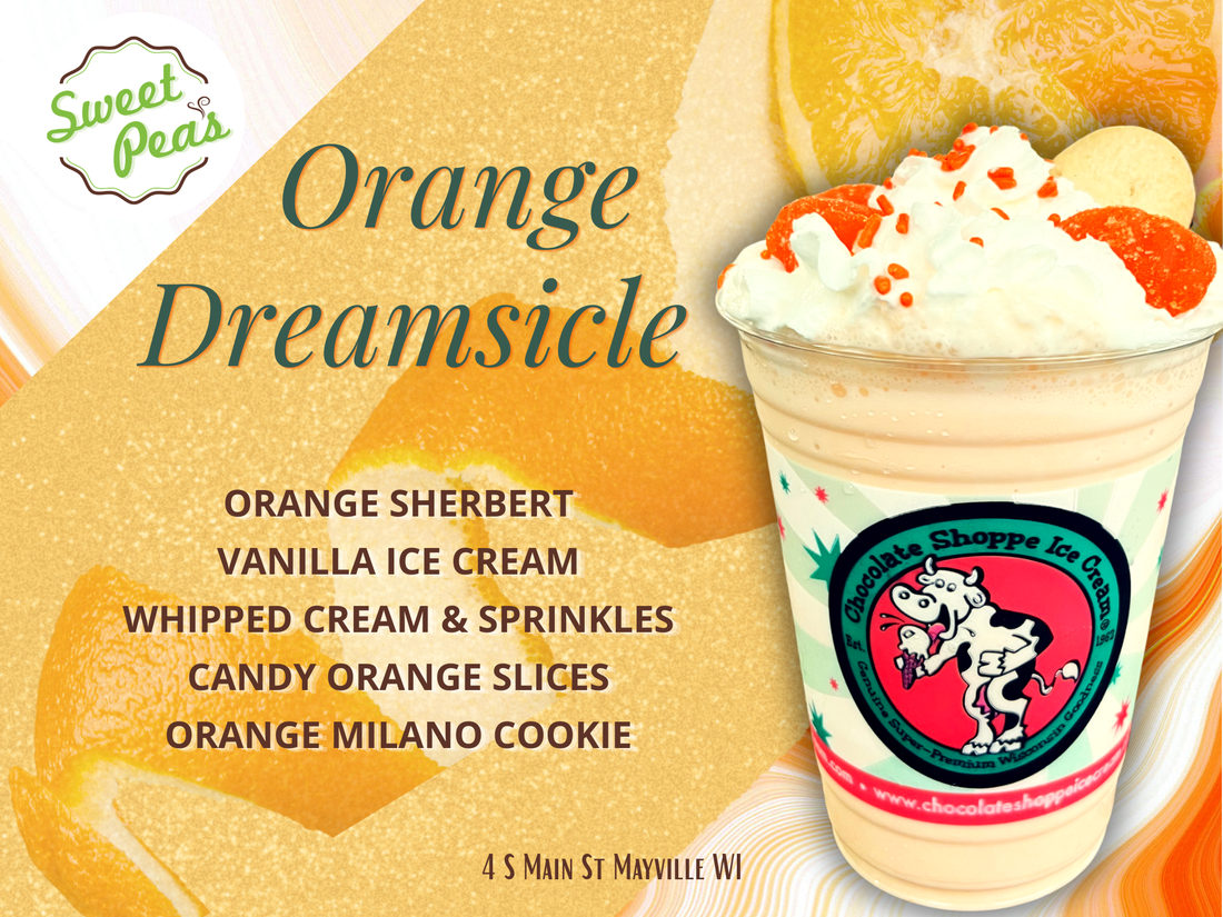 Shake of the Month from Sweet Pea's in Mayville Wisconsin Dodge County Wisconsin