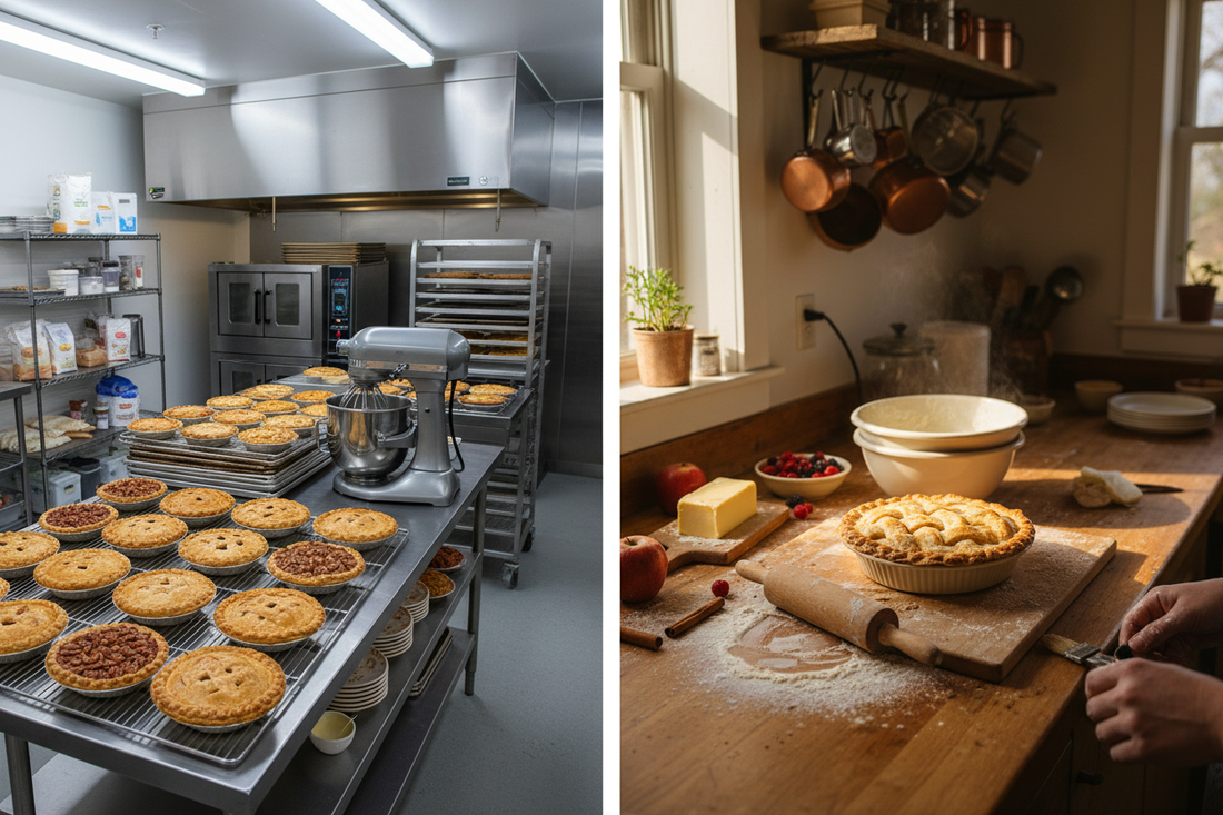 commercial baking versus home baking