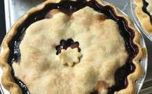 Load image into Gallery viewer, scratchmade blueberry raspberry and blackberry ipcious  pie