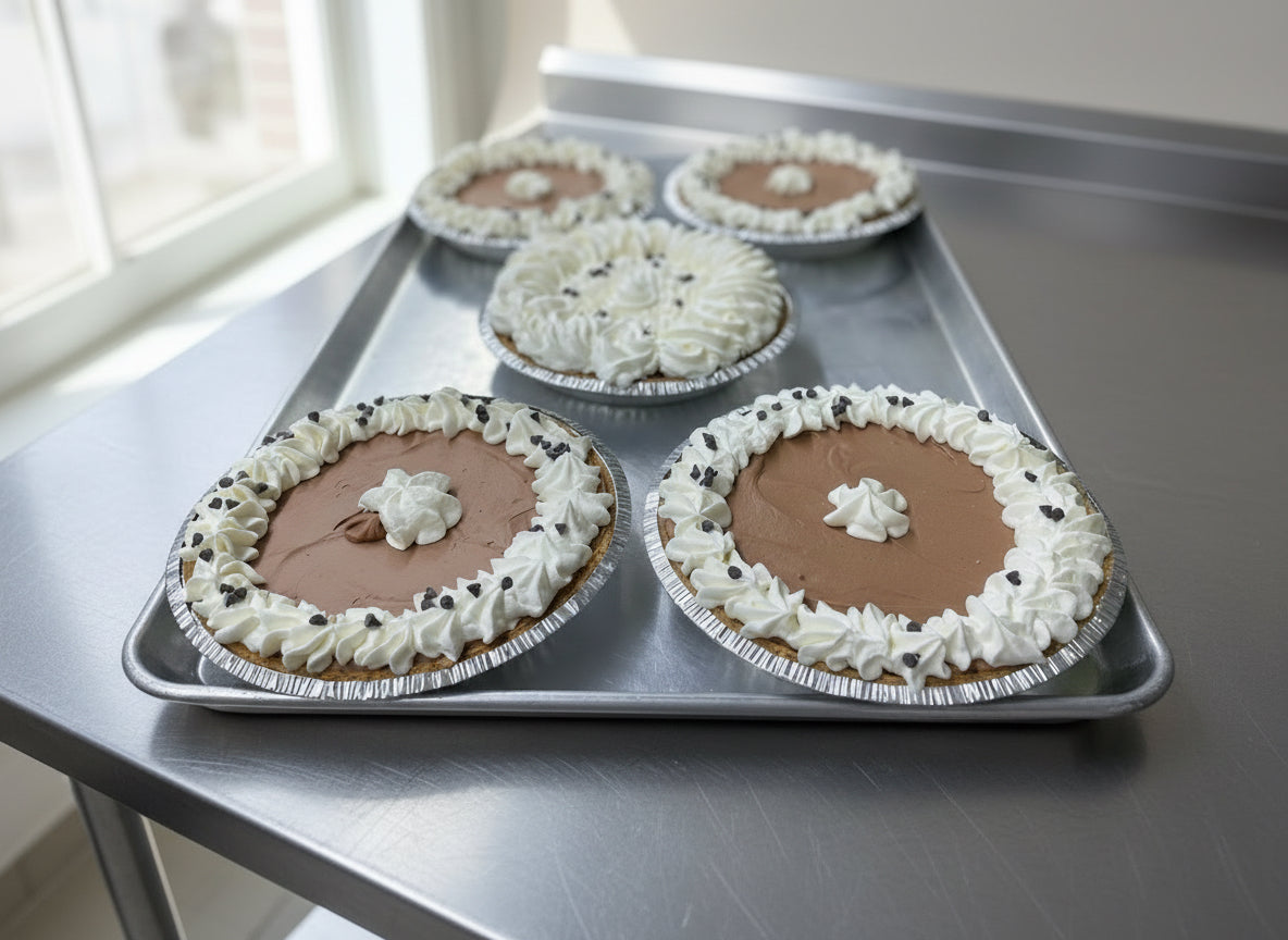 Sweet Pea’s French silk pies are made with premium ingredients in Mayville Wisconsin