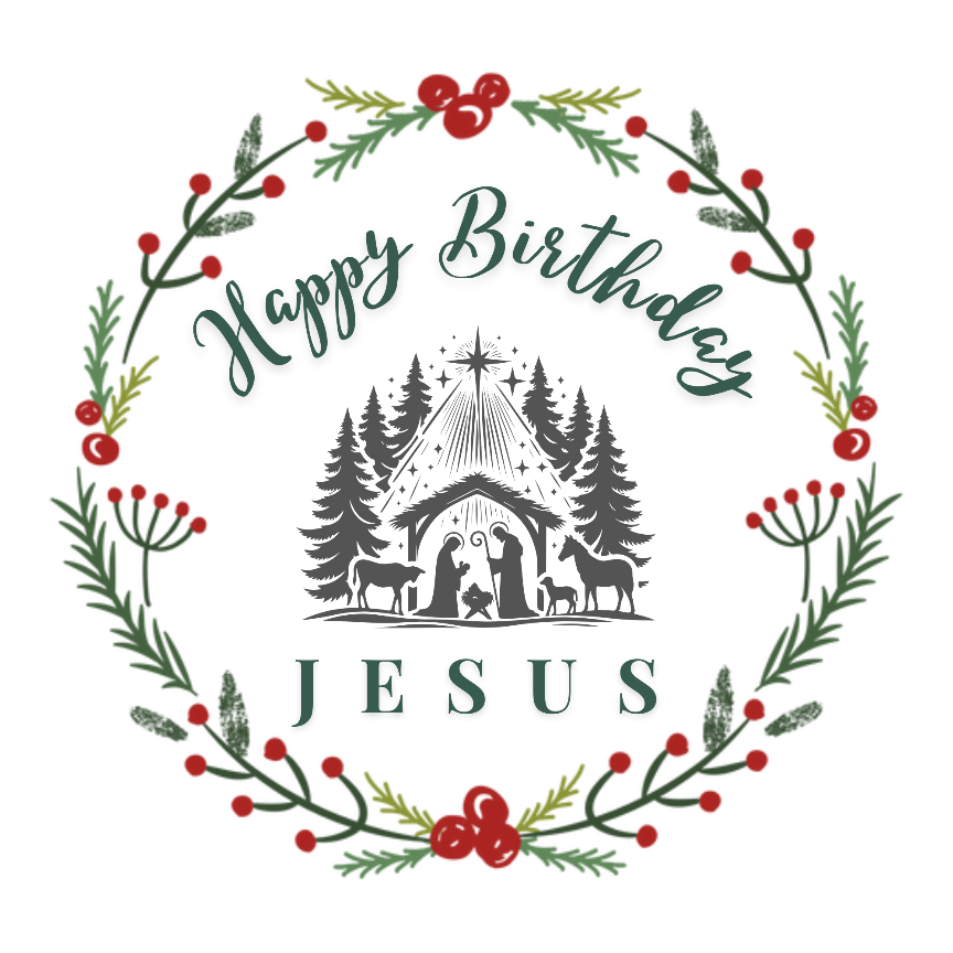 8" Double Layer Christmas Cake