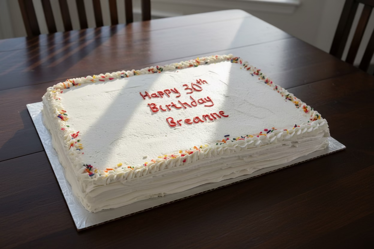 Cake Variety - Sheet Cake 1/2