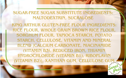 sugar free substitute and flour substitute ingredient lists