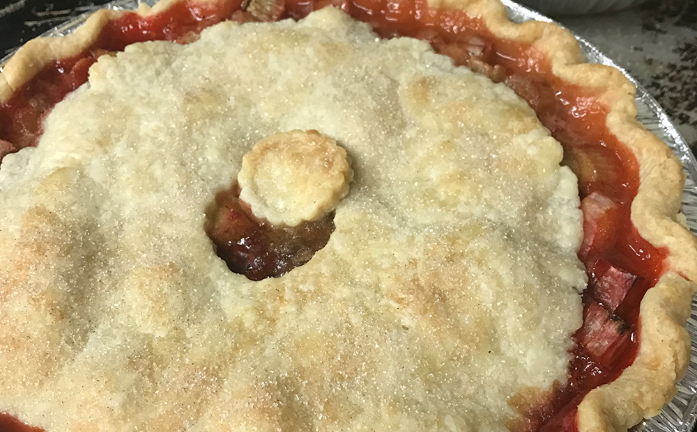 Strawberry Rhubarb Pie | Baked Frozen -10 Inch | US Shipping